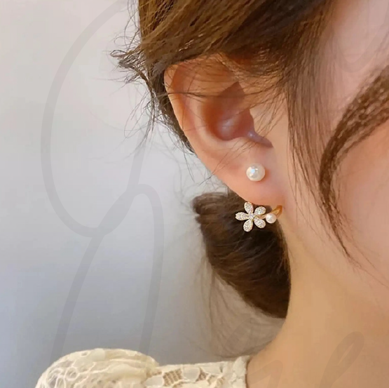 Pearl stud earring