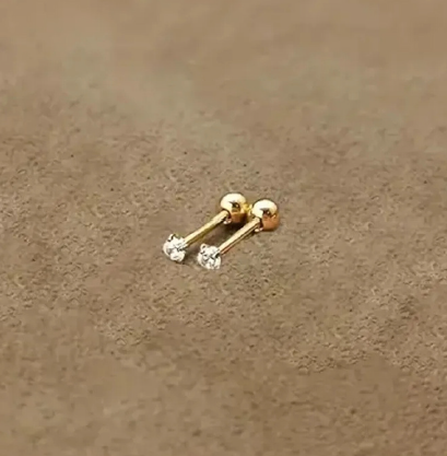 Gold Plated -Stud Earring
