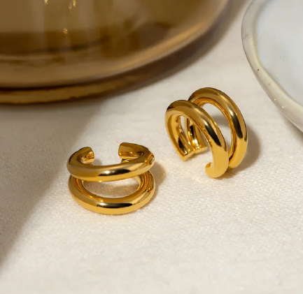 Gold -Hoop Earring