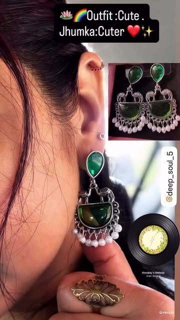 Oxidised  Camel Earring