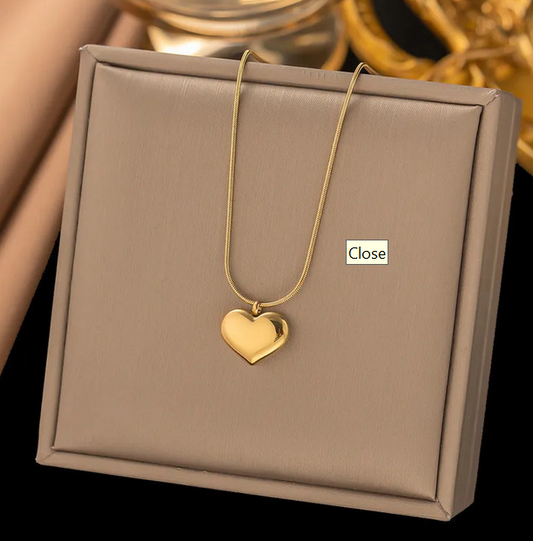 Heart Pendant -Chain Necklace