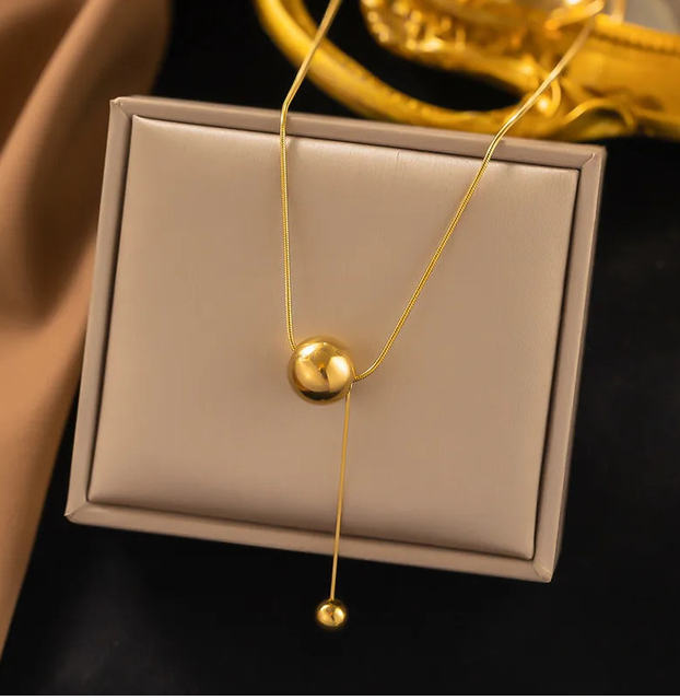 Ball Pendant -Chain Necklace