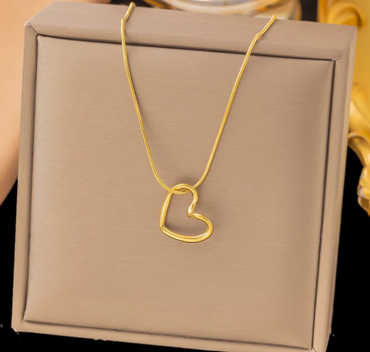Heart Pendant -Chain Necklace