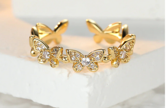 Butterfly -Stone -Ring