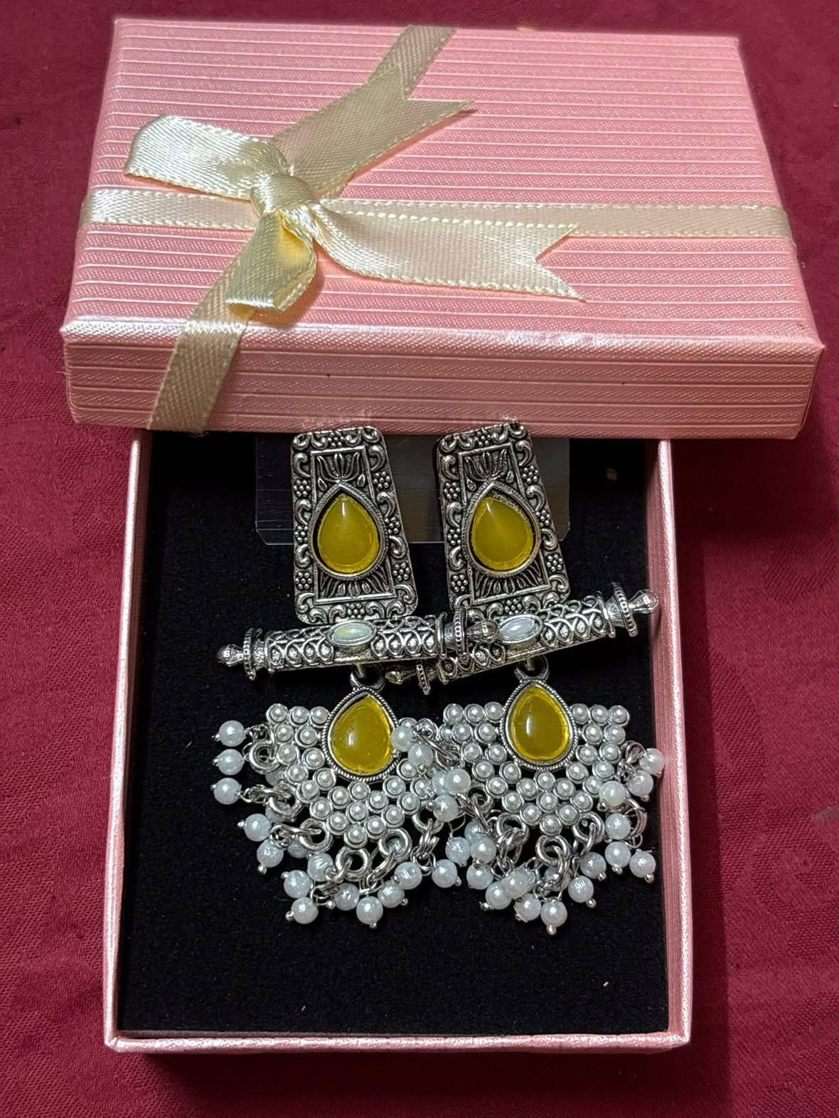 Pearl Drop Jhumka Earring